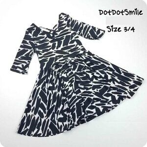 DotDotSmile Size 3/4t Ballerina Dress - NWT Black and White Print